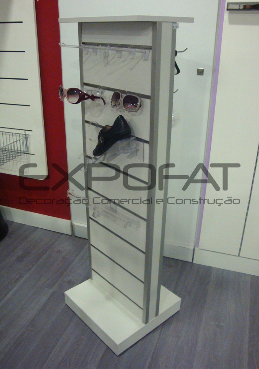 Expositor coluna dupla em multirégua