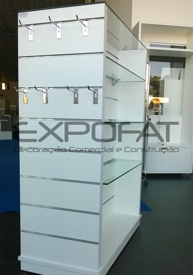 Expositor central multirégua em T ou H